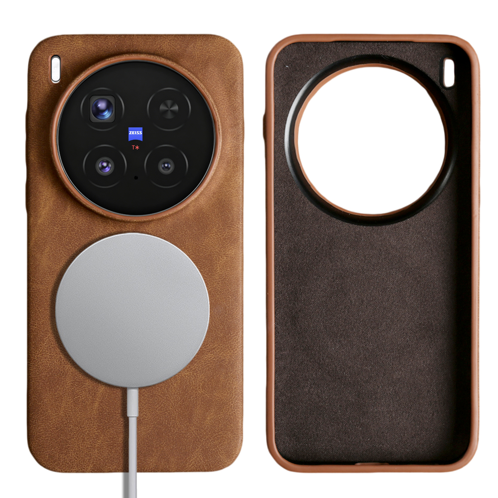 Phone Accessories Vivo - For Magsafe Leather Shockproof Phone Case
