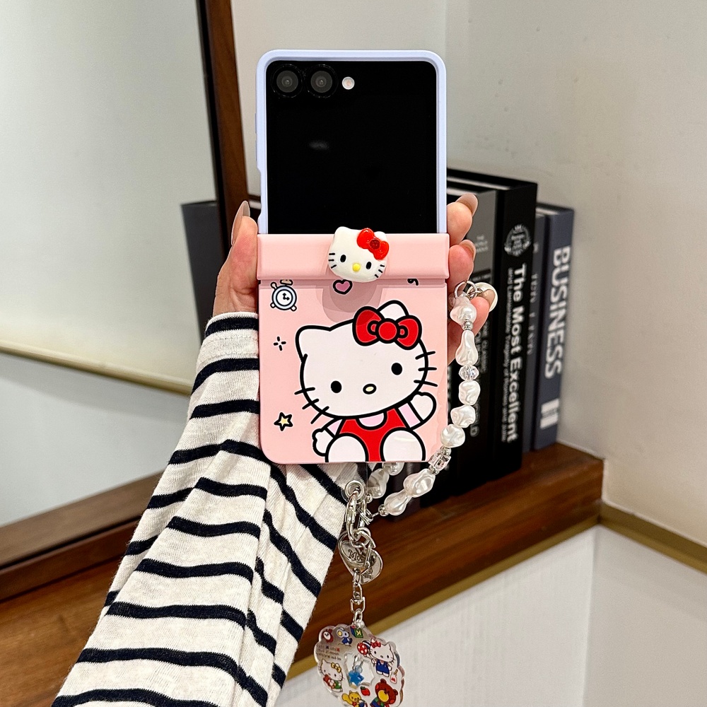 Phone Accessories Case - Korea Cute Rotate 3D HelloKitty Cartoon