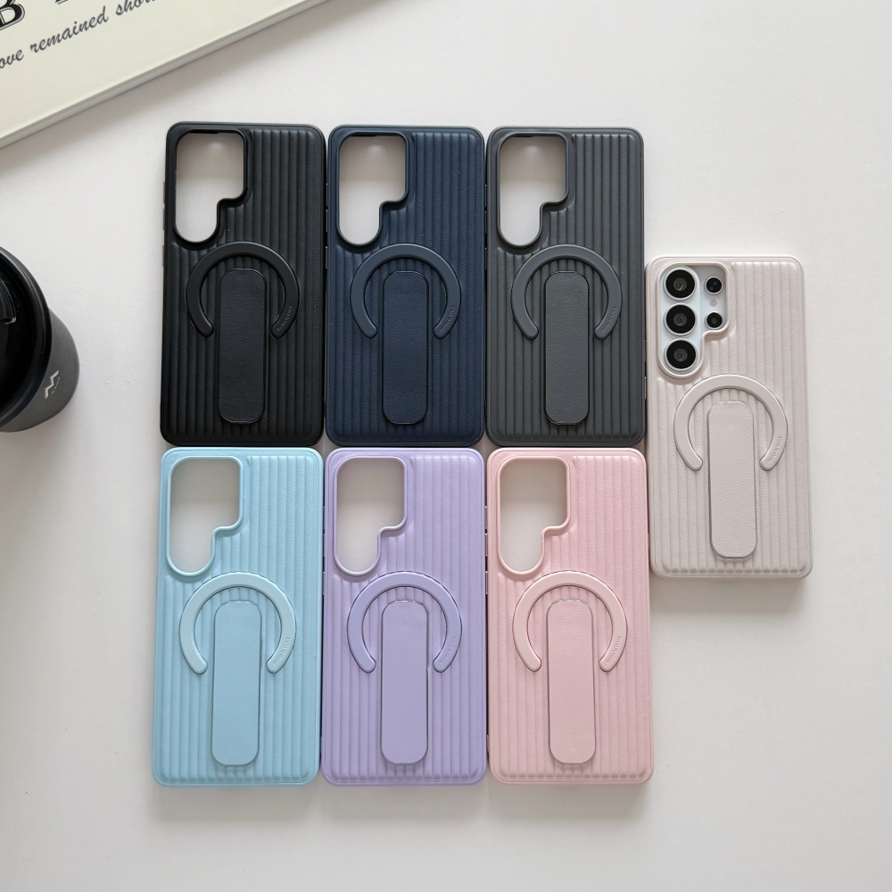 Phone Accessories Case - Corrugated Magnetic Stand Holder Phone Case