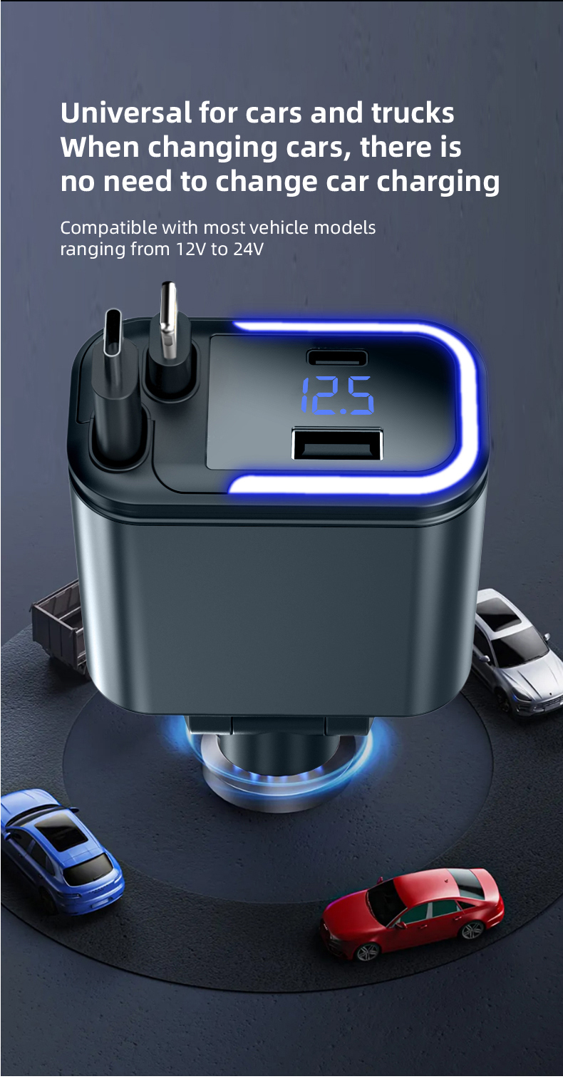 Car Charger Adaptor 120W Fast  – Fast Charging Cable Bewertung und Preis